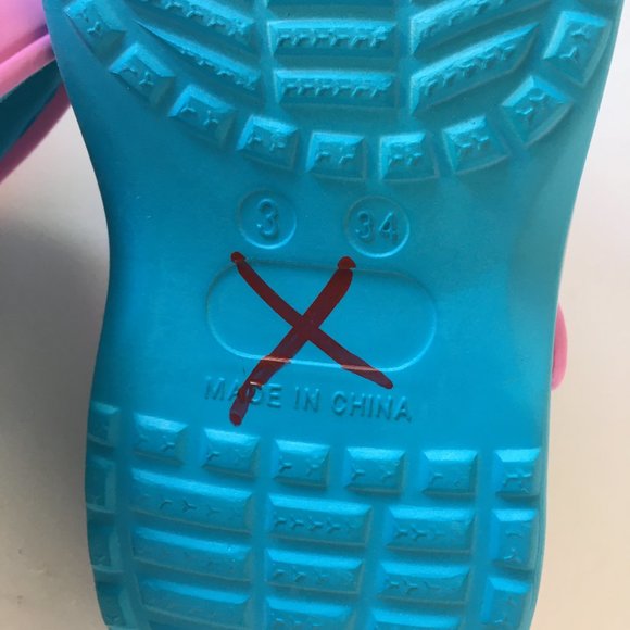 Unbranded Kids Clog Sandals Shoes Blue Pink White Dolphin Water Size 3 34 Child - Picture 11 of 12